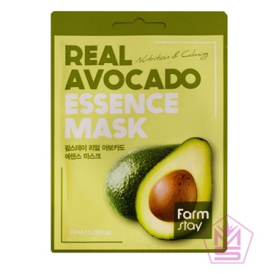FarmStay-Тканевая-маска-для-лица-с-экстрактом-авокадо-Real-Avocado-Essence-Mask